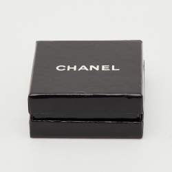 Pre Owned Chanel CC Gold Tone Round Clip-on Stud Earrings