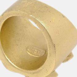 Pre Owned Chanel Gold Plated Ring 