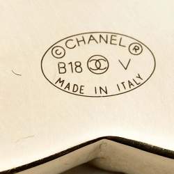 Pre Owned Chanel CC Crystals Gold Tone Brooch