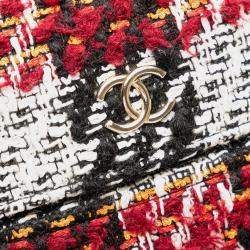 Pre Owned Chanel Red Tweed Chain Around Phone Holder