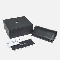 مملوكة مسبقًا Chanel Grey/Silver Tone 5424 CC Removable Pearl Chain Oval Sunglasses