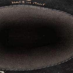 Pre Owned Chanel Black CC Quilted Lambskin Chain Around Phone Holder