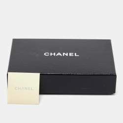 Pre Owned Chanel Off White Leather and Tweed CC Pearl Embellished Fingerless Gloves Size 8