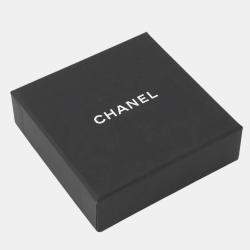 Pre Owned Chanel Earring Gold Gold Plated Rhinestone