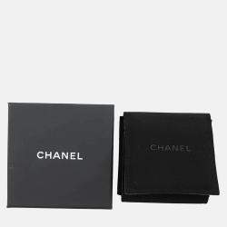 Pre Owned Chanel Cc Logo Round Star Brooch Champagne Gold Gold Plated Rhinestone Faux Pearl