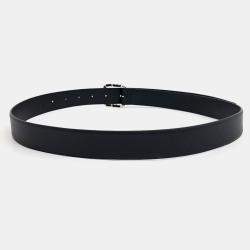 Pre Owned Chanel Black Leather Belt