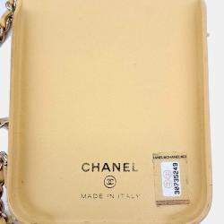 Pre Owned Chanel Tweed Chain Phone Case