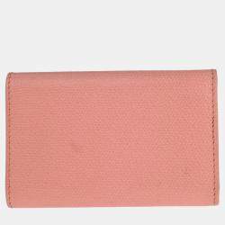 Pre Owned Chanel Pink Calfskin Key Case Small