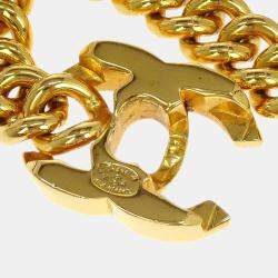 Pre Owned Chanel Turnlock Bracelet Gold