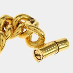 Pre Owned Chanel Turnlock Bracelet Gold