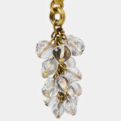 Pre Owned Chanel Dangle Earrings Clip-On Gold 94P