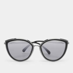 Pre Owned Chanel Black Gradient 4222 Cat-Eye Sunglasses