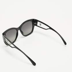 Pre Owned Chanel Black Gradient 5429 CC Butterfly  Polarized Sunglasses