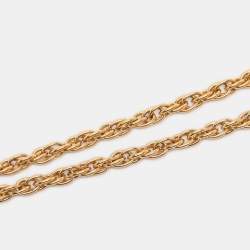 مملوكة مسبقًا Chanel CC Gold Tone Choker Necklace