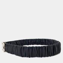 Pre Owned Chanel Pearl logo banding belt