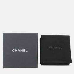 Pre Owned Chanel Cc Logo Brooch Gold Metal Rhinestone Faux Pearl