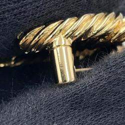 Pre Owned Chanel Cc Logo Brooch Gold Metal Rhinestone Faux Pearl
