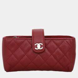 Pre Owned Chanel Caviar Phone Pouch