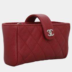 Pre Owned Chanel Caviar Phone Pouch