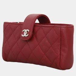 Pre Owned Chanel Caviar Phone Pouch