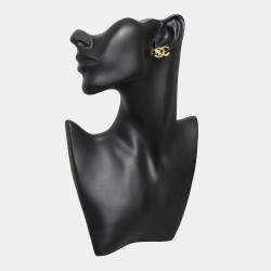 Pre Owned Chanel CC Lion Earrings