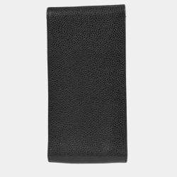Pre Owned Chanel Black Calfskin Timeless Sunglasses Case Small