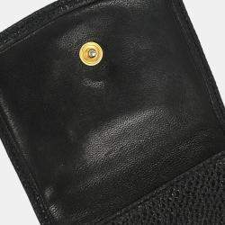 Pre Owned Chanel Black Calfskin Timeless Sunglasses Case Small