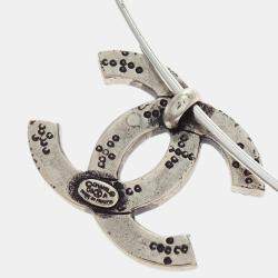 Pre Owned Chanel CC Necklace Pendant Silver