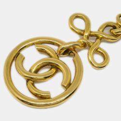 Pre Owned Chanel Gold Medallion Chain Pendant Necklace