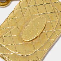 Pre Owned Chanel Bag Chain Pendant Necklace Gold