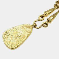 Pre Owned Chanel Gold Chain Pendant Necklace