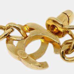 Pre Owned Chanel Turnlock Gold Chain Necklace