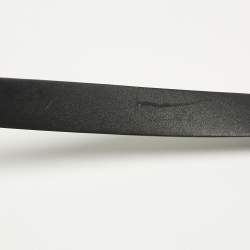 Pre Owned Chanel Black Leather CC Embellished Waist Belt 90CM