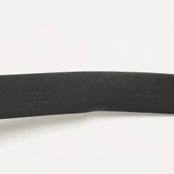 Pre Owned Chanel Black Leather CC Embellished Waist Belt 90CM