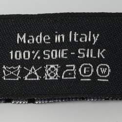 Pre Owned Chanel Black Silk Bow Scrunchie