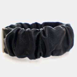 Pre Owned Chanel Lambskin CC Logo Scrunchie