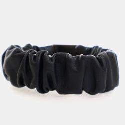 Pre Owned Chanel Lambskin CC Logo Scrunchie