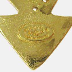 Pre Owned Chanel Brooch Pin Gold