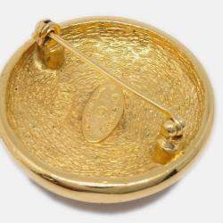 Pre Owned Chanel Brooch Pin Gold