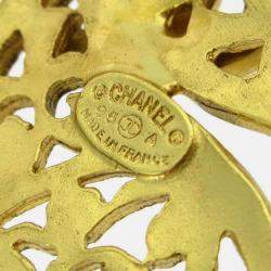 Pre Owned Chanel Brooch Pin Gold