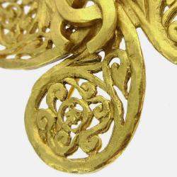 Pre Owned Chanel Brooch Pin Gold