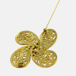 Pre Owned Chanel Brooch Pin Gold