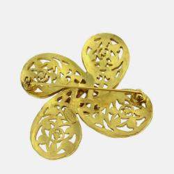 Pre Owned Chanel Brooch Pin Gold