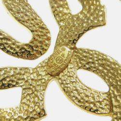 Pre Owned Chanel Flower Brooch Pin Gold