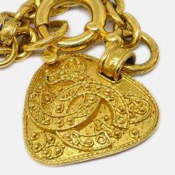 Pre Owned Chanel Chain Pendant Necklace Gold