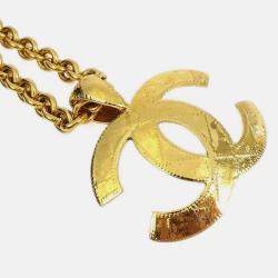 Pre Owned Chanel Gold Chain Pendant Necklace