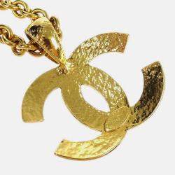 Pre Owned Chanel Gold Chain Pendant Necklace