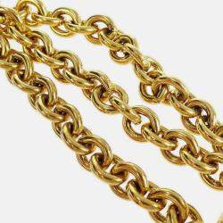Pre Owned Chanel Gold Chain Pendant Necklace