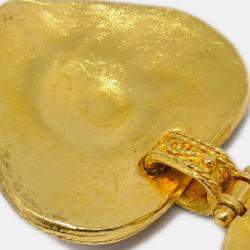 Pre Owned Chanel Gripoix Brooch Pin Gold Red