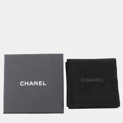 Pre Owned Chanel Brooch Cc Logo Metal Rhinestone